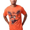 Five Nights at Freddy's Foxy Men's Orange Short Sleeve Tee - 3 of 4