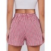 Shorts for Women Summer Casual Lounge Beach Bottoms Pajama Plaid Boxer Shorts - 4 of 4