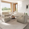 Lazy Floor Sofa Couch,82.68" Bean Bag Chair,Fireside Chair,3 Seater Couch, Corner Relax Sofa Couch for Apartment,No Assembly Needed - 3 of 4
