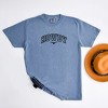 Simply Sage Market Women's Embroiderd Howdy Bull Varsity Short Sleeve Garment Dyed Tee - image 3 of 3