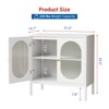 31.5 Inch Sideboard, Rattan Storage Cabinet with Adjustable Shelves, Kitchen Sideboard for Living Room Dining Room Entryway - 2 of 4