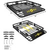 TruAIR  Universal Roof Rack Basket - 200LB Heavy Duty Cargo Carrier for SUV/Truck (Black) - 2 of 4