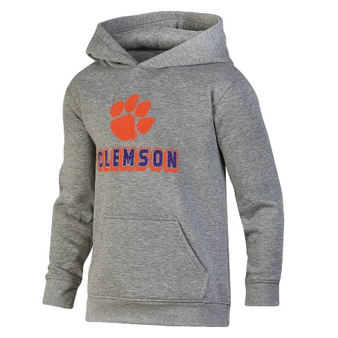 NCAA Clemson Tigers Boys Gray Hoodie XS