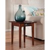 AFI Furnishings Shaker End Table with Charging Station in Walnut - 2 of 4