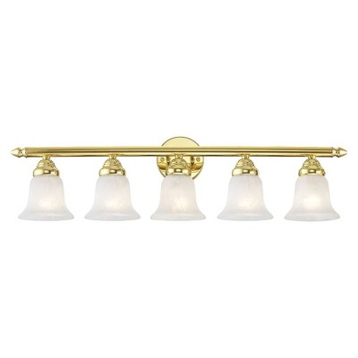 Livex Lighting Neptune 5 - Light Vanity in  Polished Brass