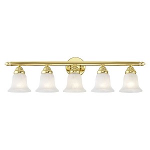 Livex Lighting Neptune 5 - Light Vanity in  Polished Brass - 1 of 1
