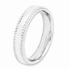 Black Bow Jewelry Sterling Silver Stackable Rope Edged 4.25mm Band - 3 of 4