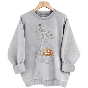 Plus Size Sweatshirts Halloween Tops with Crew Neck Long Sleeve Halloween Graphic Pullover Sweat Shirts Plus Size Sweatshirts for Fall - 1 of 2