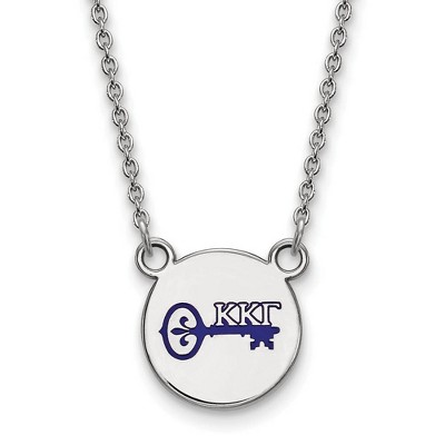 Black Bow Jewelry Sterling Silver Kappa Kappa Gamma Greek Life Necklace 18 Inch