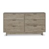 Signature Design by Ashley Contemporary Oliah 6 Drawer Dresser, Natural - image 3 of 4