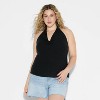 Women's Sleeveless Tie-Collar Pullover Sweater - Wild Fable™ - 2 of 3