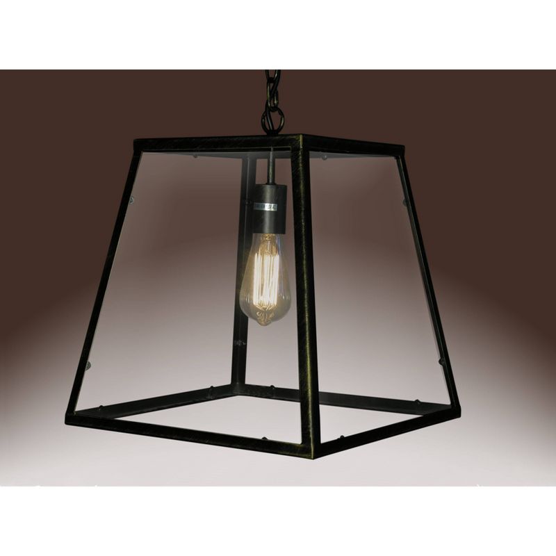 14&#34; x 14&#34; x 14&#34; Minerva 1 Light Edison Lamp Black - Warehouse of Tiffany, 4 of 5