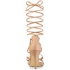 Allegra K Women's Strappy Straps Lace Up Stiletto Heel Sandals - 3 of 4