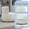 MOONMISS 360 Degree Swivel Cuddle Barrel Accent Sofa Chairs, Round Armchairs with Wide Upholstered - 3 of 4