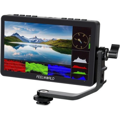 FEELWORLD F5 Pro V4 6 Inch Touch Screen DSLR Camera Field Monitor with 3D LUT F970 External Kit Install