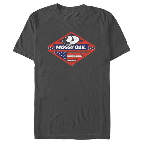 Men's Mossy Oak Patriotic Forest Logo T-shirt - Charcoal - Large