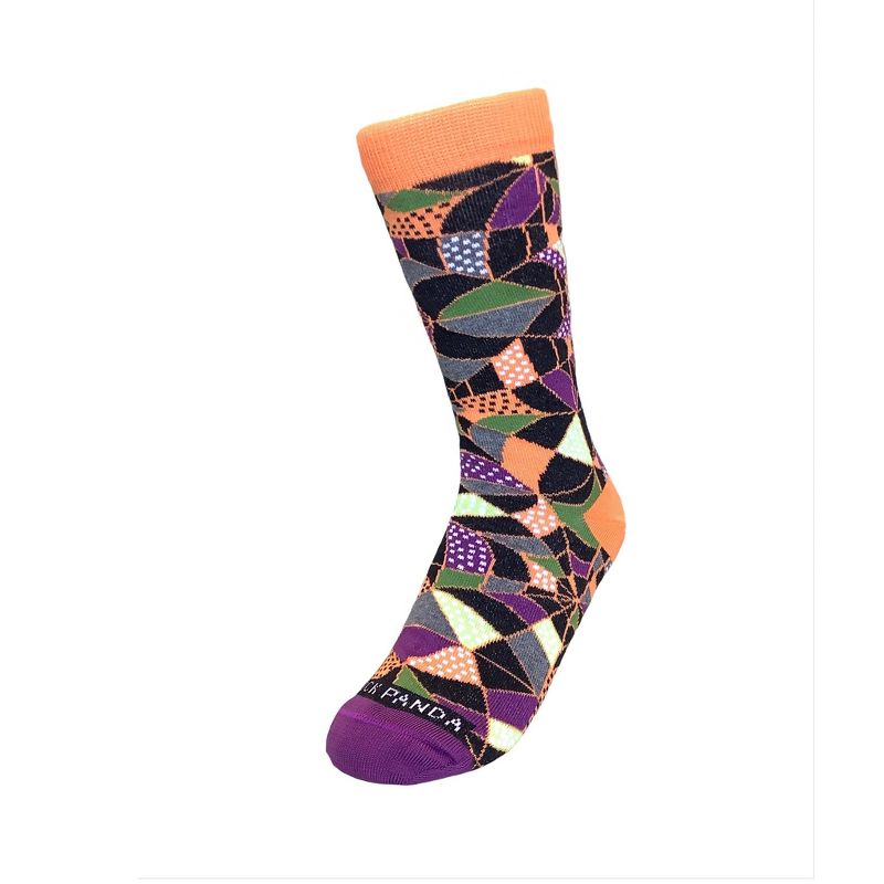 Colorful Spiderweb Pattern Socks (Tween Sizes, Small) from the Sock Panda, 5 of 6