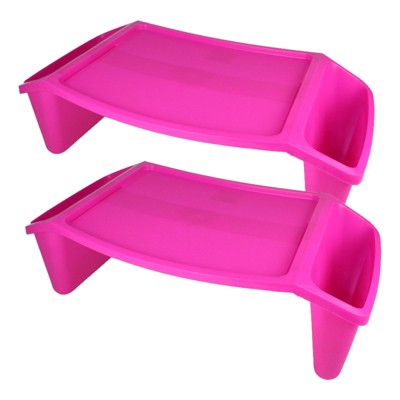Romanoff Lap Tray, Hot Pink, Pack of 2