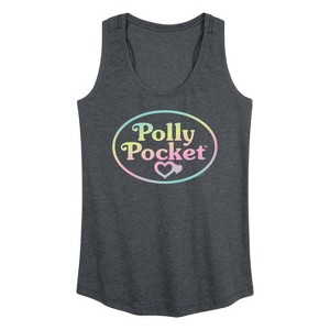Women's - Polly Pocket - Polly Pocket Ombre Logo Graphic Racerback Tank - 1 of 4