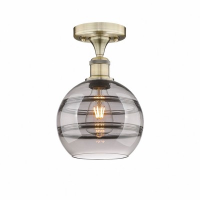 Rochester - 1 Light Semi-Flush Mount In Industrial Style-10 Inches Tall and 8 Inches Wide