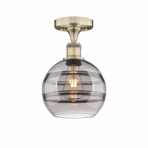 Rochester - 1 Light Semi-Flush Mount In Industrial Style-10 Inches Tall and 8 Inches Wide - 1 of 1