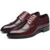 Santimon Men's Snake-Embossed Wingtip Brogue Dress Oxford Shoes - 3 of 4