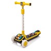TopComfy Baby Walkers Kids Ride Kids Toy Three Wheel Scooter With Blocks Flashing Wheels Folding Design for Kids, Yellow, 24.61"*12.99"*7.09" - 2 of 4