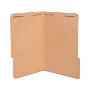 HITOUCH BUSINESS SERVICES Reinforced Classification Folder 2" Exp Legal Size Kraft Brown 50/BX - 1 of 4