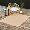 Mirimo Peach and Pistache Gingham Outdoor Rug - Deny Designs - 3 of 4