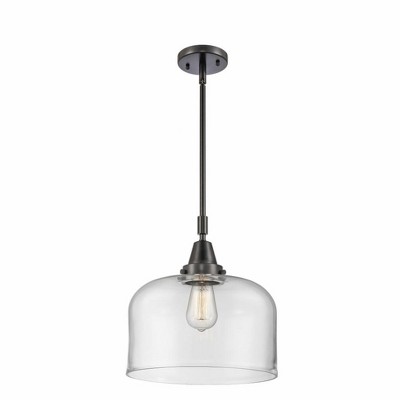 Bell - 1 Light Stem Hung Mini Pendant In Industrial Style-14.13 Inches Tall and 12 Inches Wide