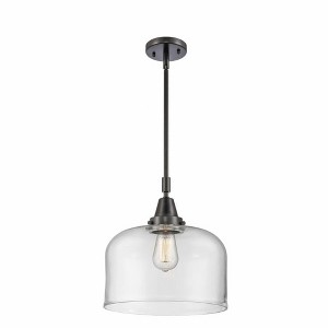Bell - 1 Light Stem Hung Mini Pendant In Industrial Style-14.13 Inches Tall and 12 Inches Wide - 1 of 1