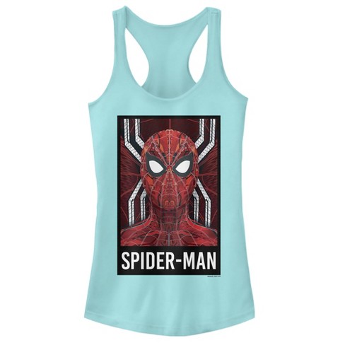 Junior's Marvel Spider-man: Far From Home Tech Suit Racerback Tank Top :  Target