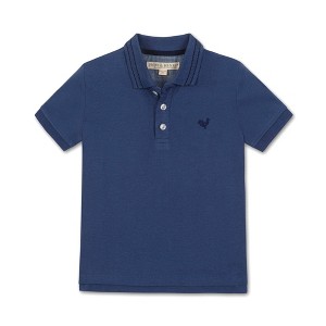 Boys' Organic Short Sleeve Knit Pique Polo Shirt, Kids - 1 of 3