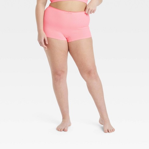 Women's Seamless Boy Shorts - Colsie™ Pink 1x : Target