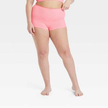 Jockey Generation™ Women's Recycled Seamfree Ribbed Boy Shorts - Pink Haze  Xxl : Target