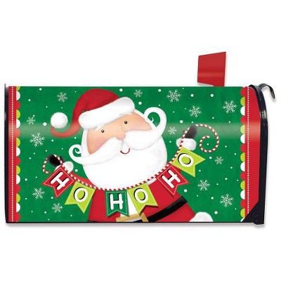 Santa Ho Ho Ho Christmas Magnetic Mailbox Cover Holiday Standard ...