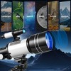 SUGIFT 70mm Refractor Telescope, 150X Magnification with Moon Filter, Adjustable Tripod, Portable Astronomy Telescope - 3 of 4