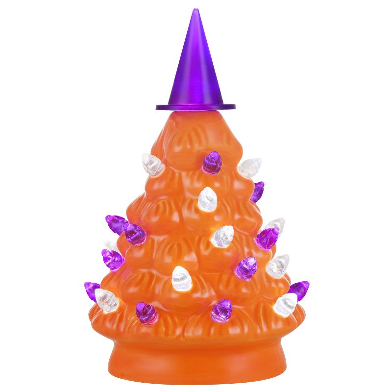 Mr. Halloween Nostalgic Ceramic LED Halloween Tree 5.4" - Set of 2, 3 of 6