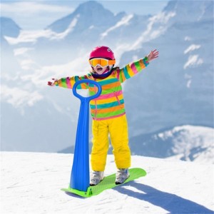 SEVOBAL Kick Scooters Safe Kids Snow Scooter - Raised Anti-Slip Spots, Directional Bottom, Easy Steering Balance, Blue, 10"*37"*31" - 1 of 4