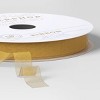 18' Christmas Fabric Ribbon Gold Sheer - Wondershop™ - 3 of 3