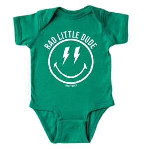 The Juniper Shop SmileyWorld Rad Little Dude Baby Short Sleeve Bodysuit - 1 of 4