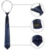 Allegra K Men‘s Adjustable Zipper Solid Color Necktie Wide Ties - 4 of 4