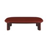 24" High Gloss Coffee Table with Metal Base and Contemporary Design for Living Room or Modern Interiors - 4 of 4