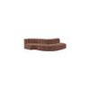Meridian Furniture,Arc Cognac Vegan Leather Modular Sofa - 3 of 4