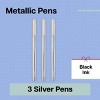 Noted by Post-it 3pk Ho Ho Whoa Silver Pens Gifting - 2 of 4