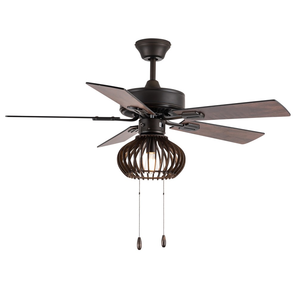 Photos - Air Conditioner 42" 5 Blade Cordelia Oil-Rubbed Bronze Lighted Ceiling Fan - River of Good