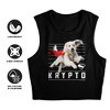 Women's Superman 2025 Krypto Lines Sleeveless Crop Top Tank - 4 of 4
