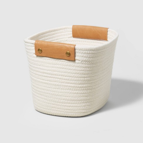 Decorative Coiled Rope Basket Cream - Brightroom™ : Target