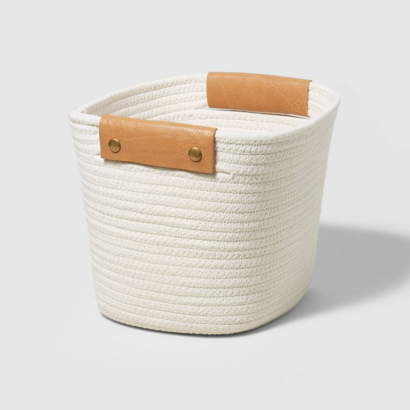 11" Decorative Coiled Rope Basket - Brightroom™, 1 of 12