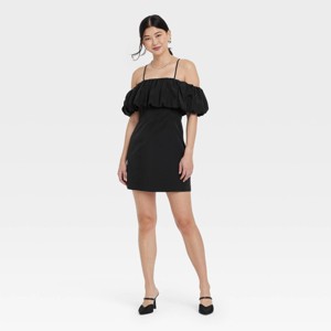 Women's Ruffle Mini A-Line Dress - A New Day™ - 1 of 3